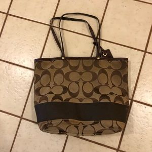 Authentic Coach Tote - Used